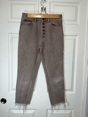 We The Free High-Rise Cropped Jeans in Washed Brown